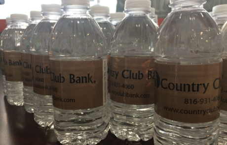 Custom label water bottles