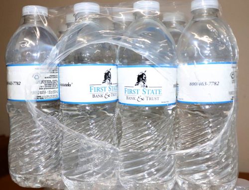 Custom Label Water Bottles – Bank Client